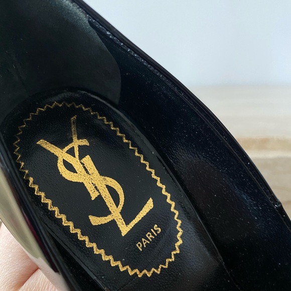 YSL Black Patent Leather Heels - Picture 5 of 6
